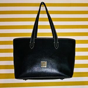 Dooney & Bourke Black Leather Tote Bag